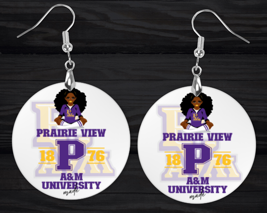 Prairie View Made Earrings - HBCU | Gift for Her