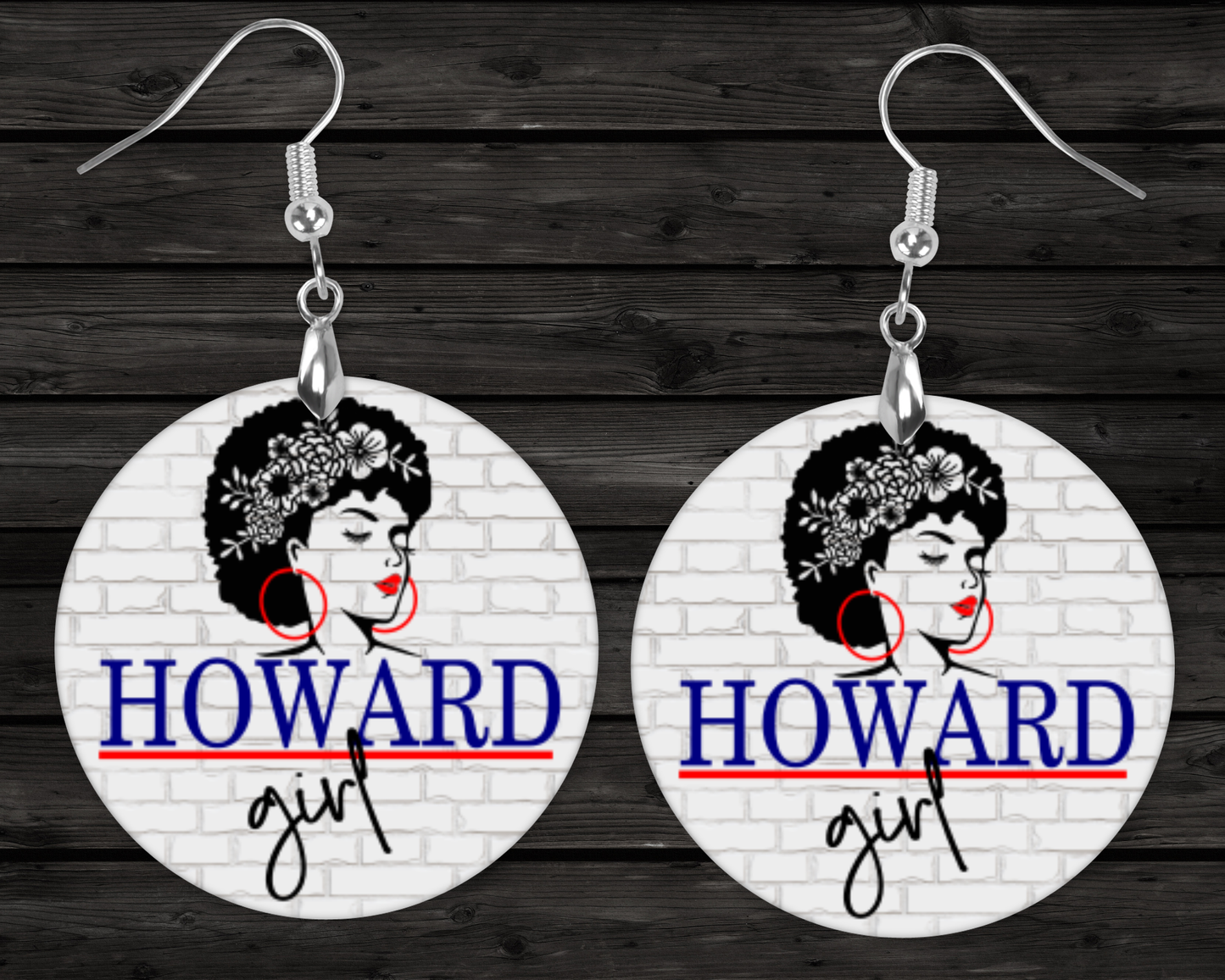Lovely Howard Girl Earrings - HBCU Jewelry