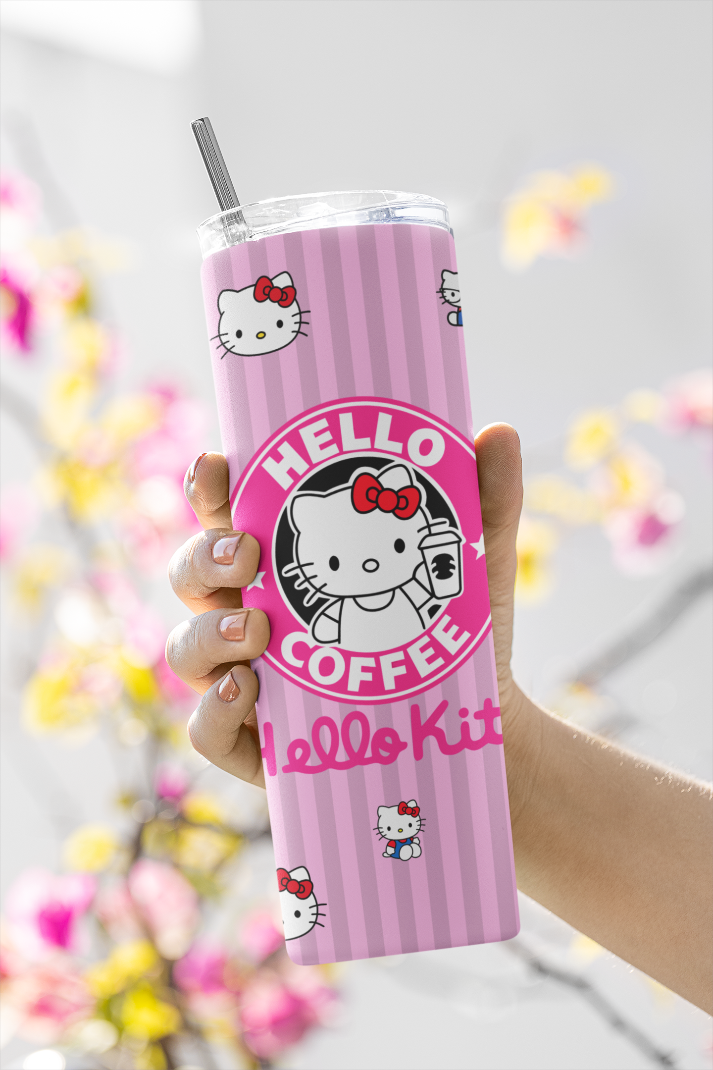 20oz Hello Kitty Tumbler | Enjoy Sanrio Drinkware | Gift for Her
