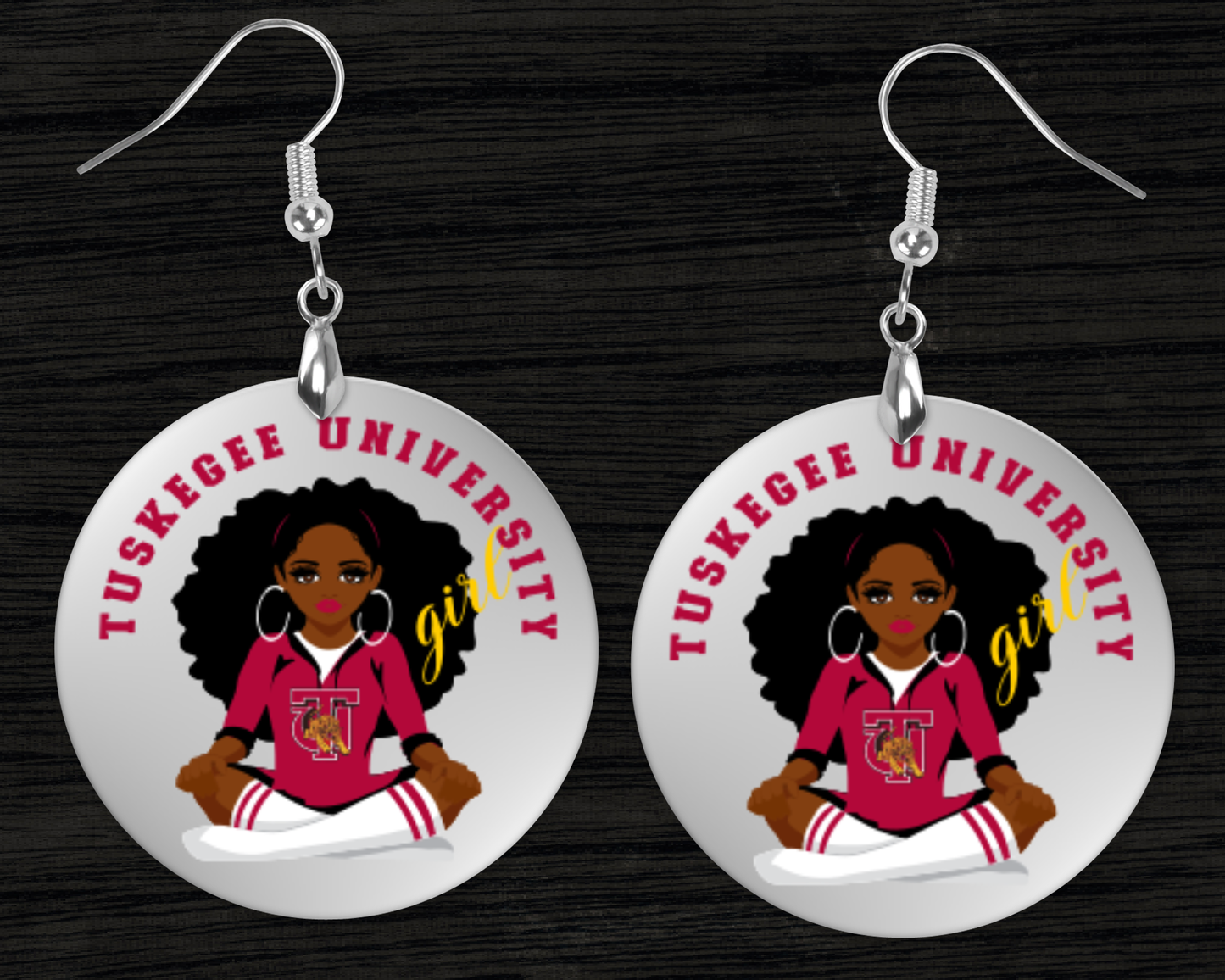 Tuskegee State University Girl Earrings - HBCU | Gift for Her