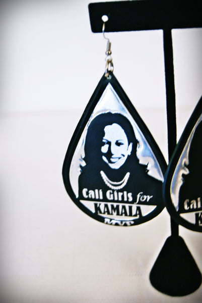 Cali Girls for MVP Kamala Handcrafted Earrings - A Reflection