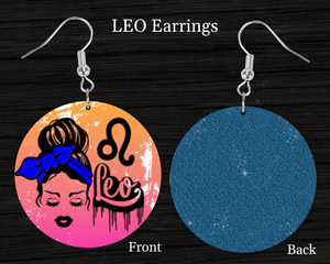 Vibrant Leo Woman Statement Earrings