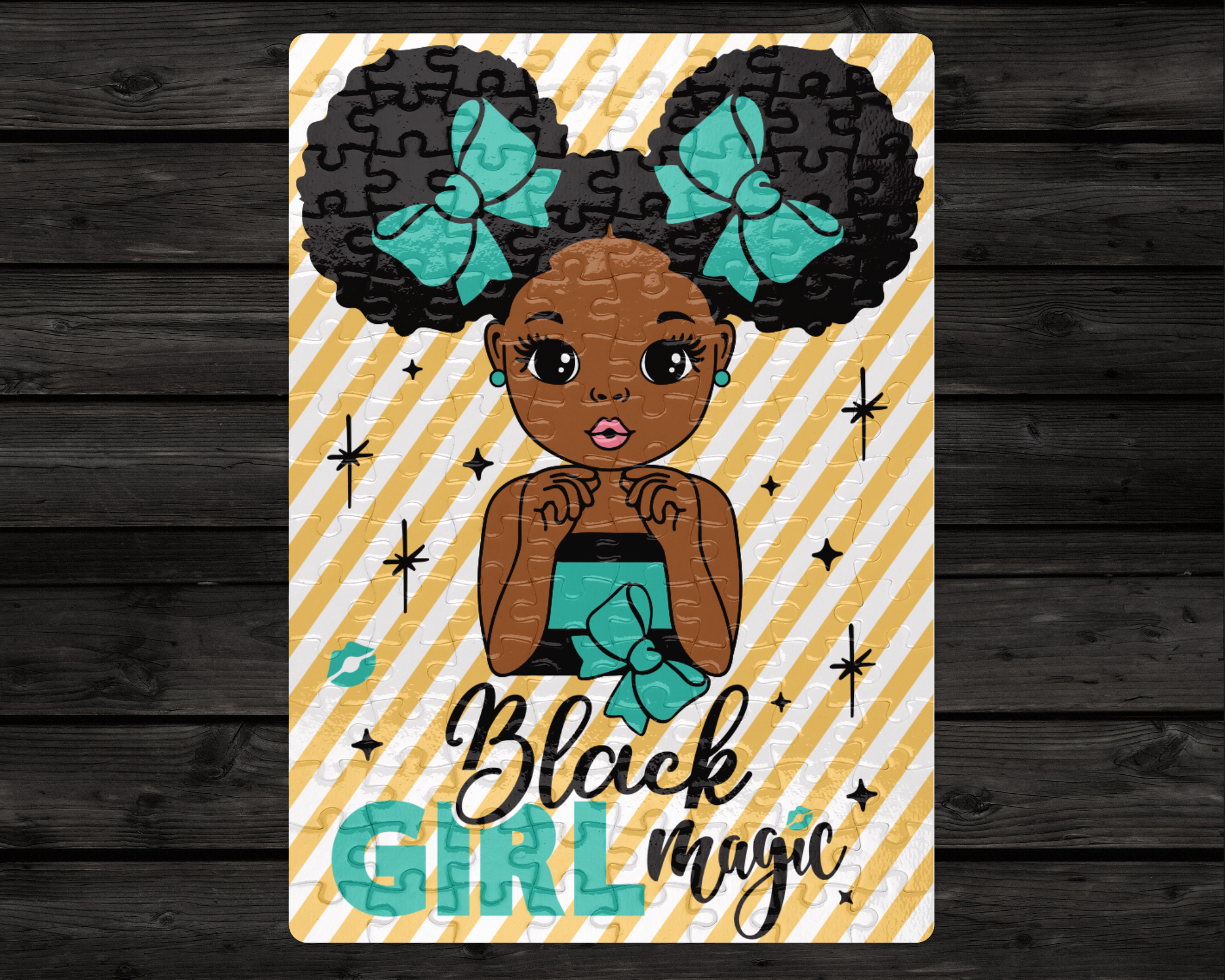 120 Piece Black Girl Magic Puzzle | Jigsaw Puzzle | Gifts | Gifts for Kids