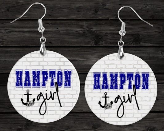 Hampton Girl HU Homecoming Earrings - School Spirit, HBCU Jewelry