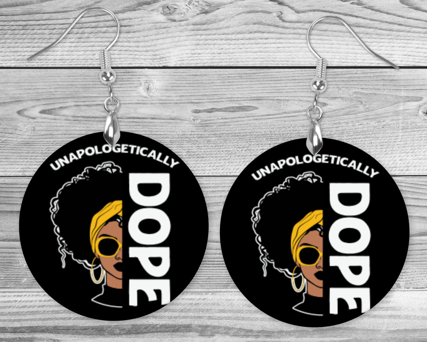 Unapologetically Dope Earrings | Afro | Dangle | Colorful